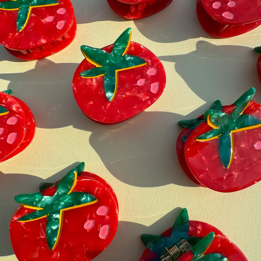 Tiny Tomato Hair Claw