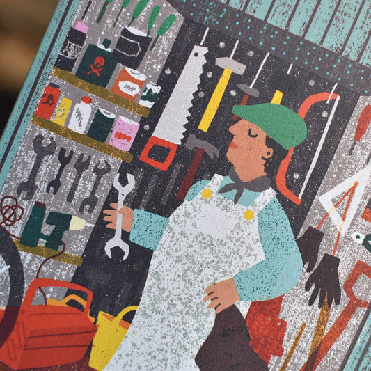 In The Shed Die Cut Card