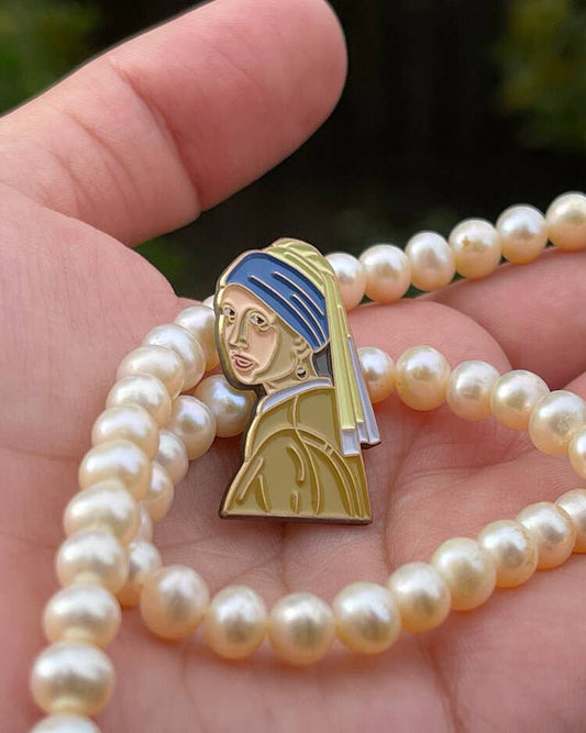 Girl with a Pearl Earring • Enamel Pin
