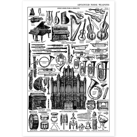 Noise Weapons Risograph Print
