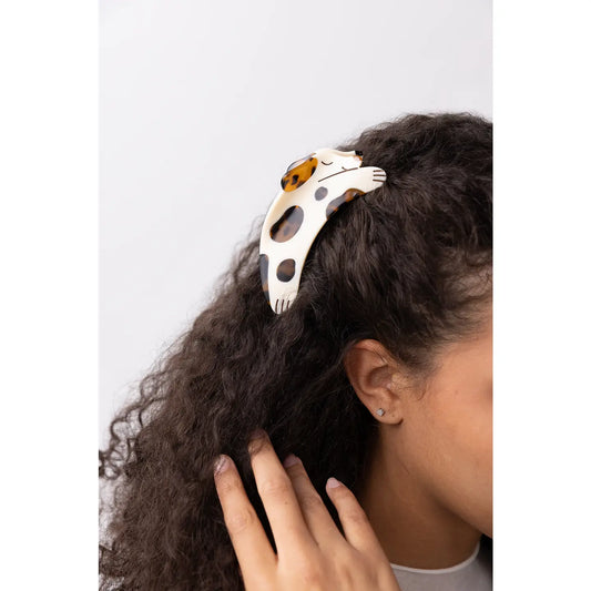 Cream and Tortoise Puppy Dog Hair Claw