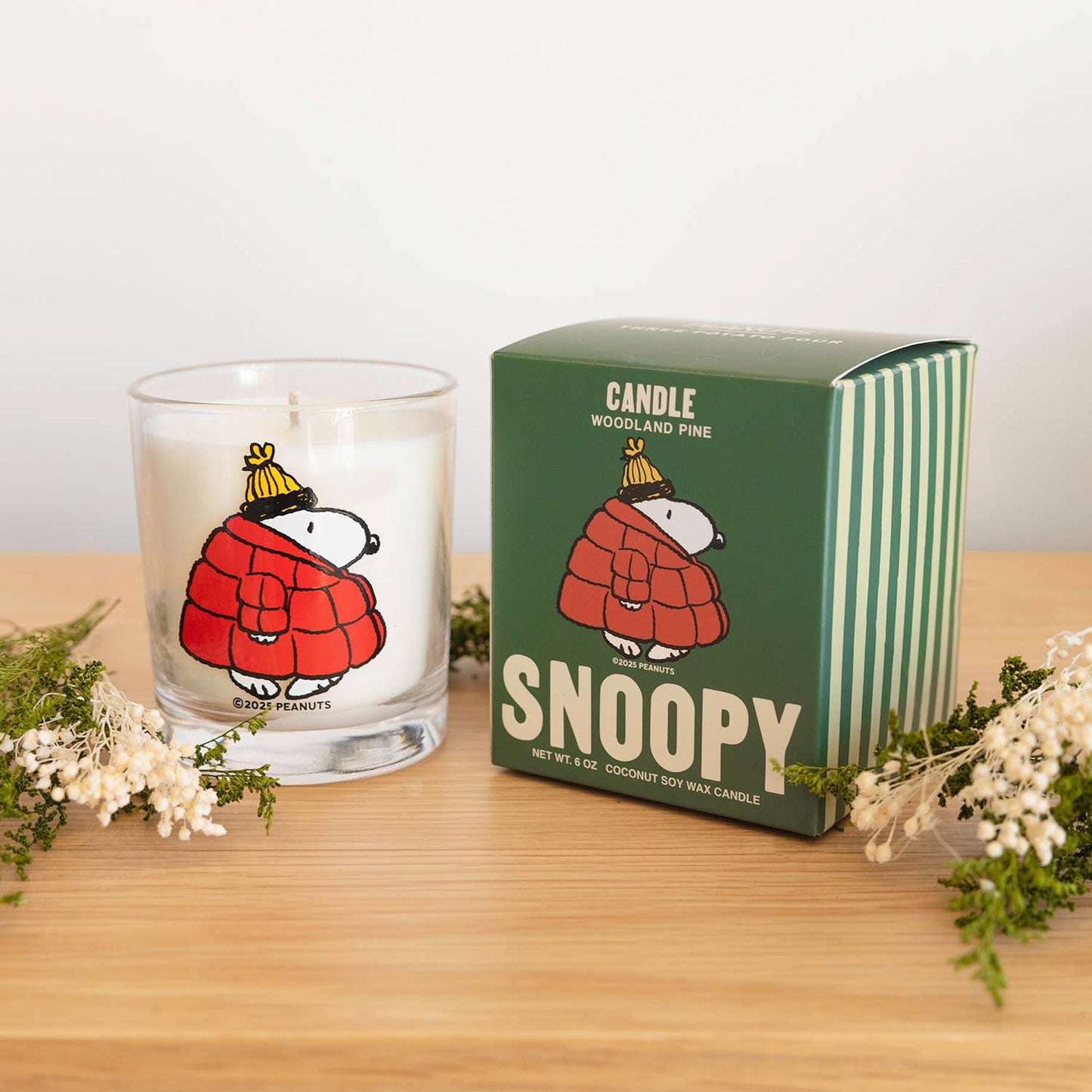3P4 x Peanuts® Candle - Snoopy Puffy Coat (Woodland Pine)