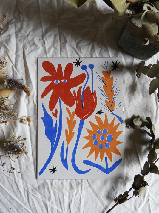'Flower Bush' Print
