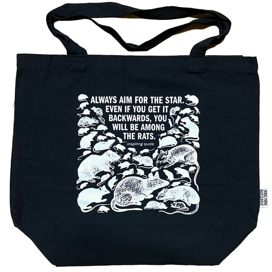 "The Rats" jumbo tote bag: White