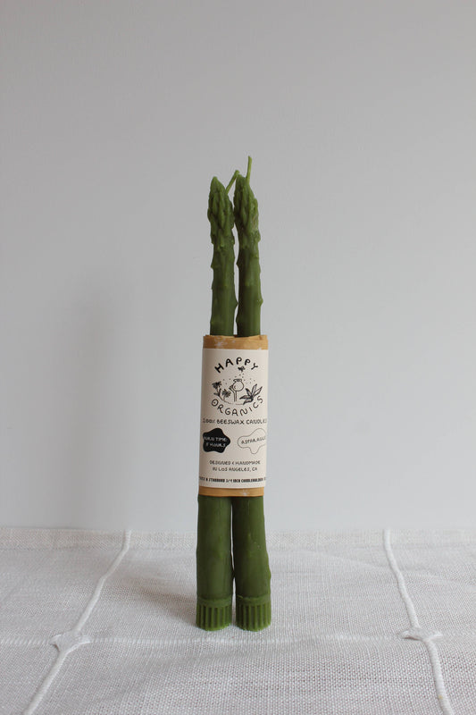 Asparagus Beeswax Candle
