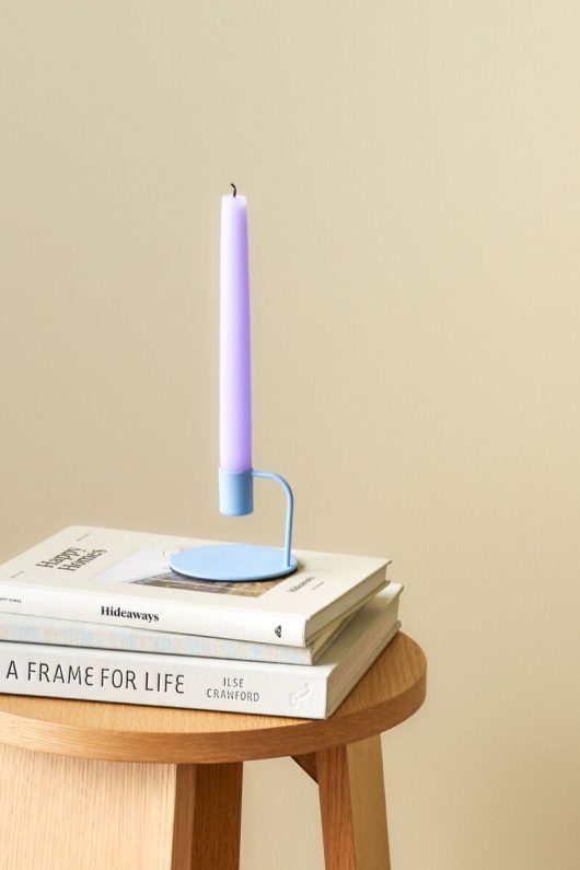 Curve Candlestick Holder - Blue