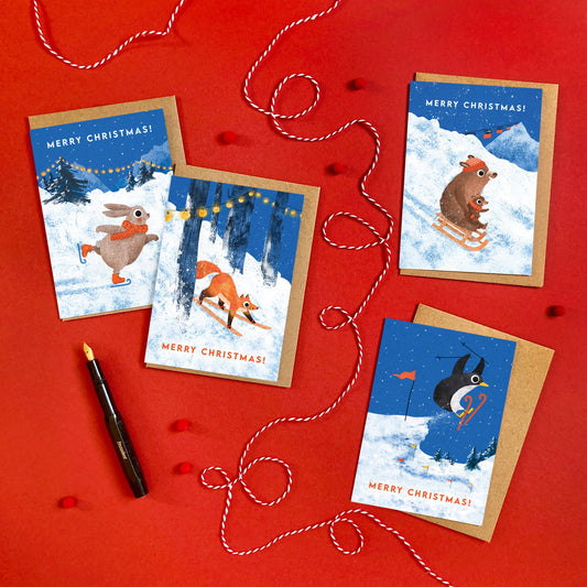 Snow Scene Box Christmas Cards