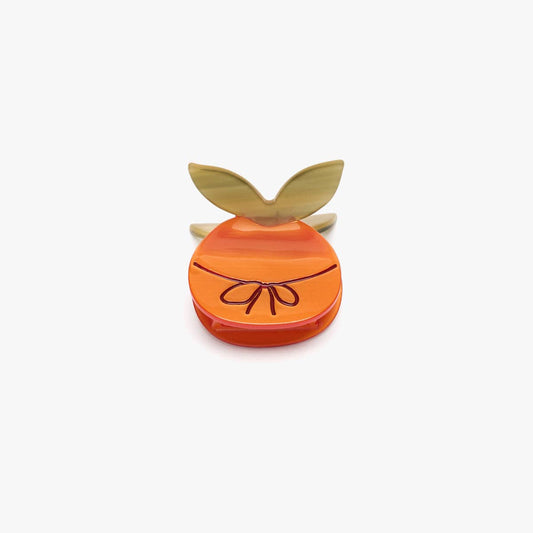 Orange with Bow Hair Claw