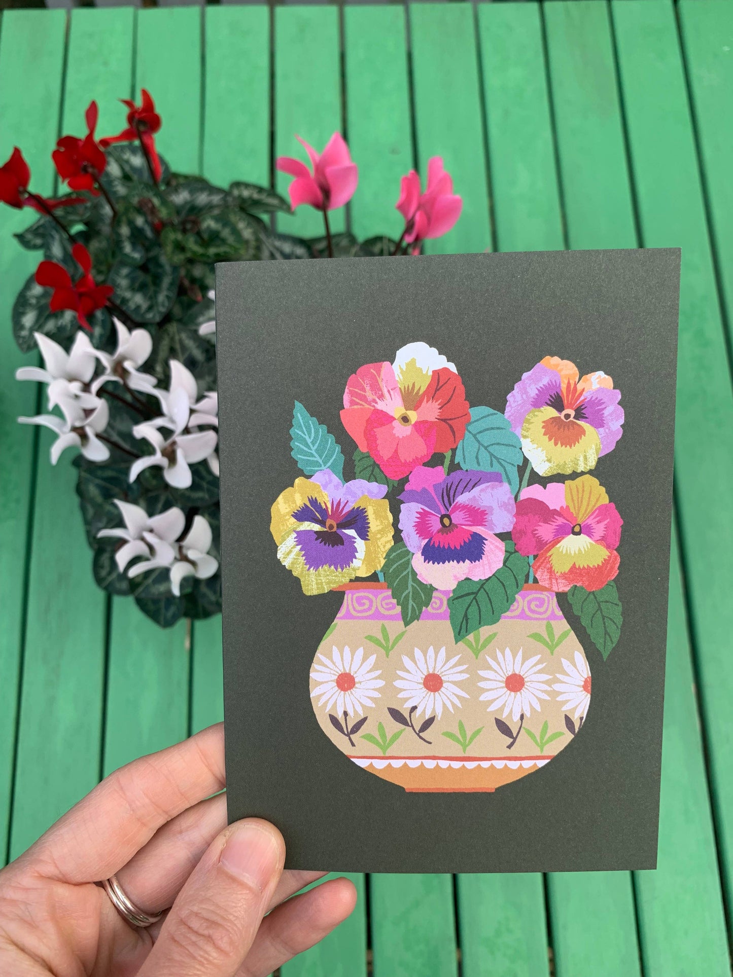 Pansies Card