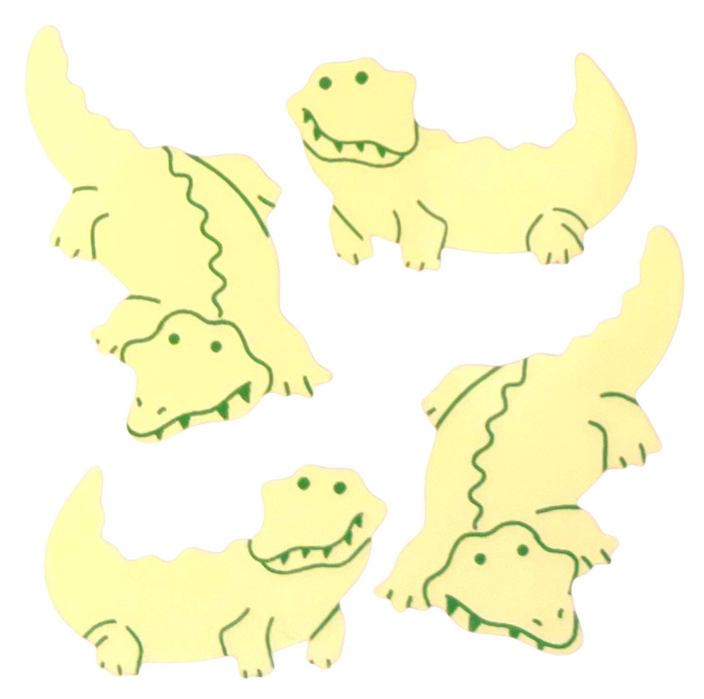 Glow in the Dark Crocodile Sticker Sheet