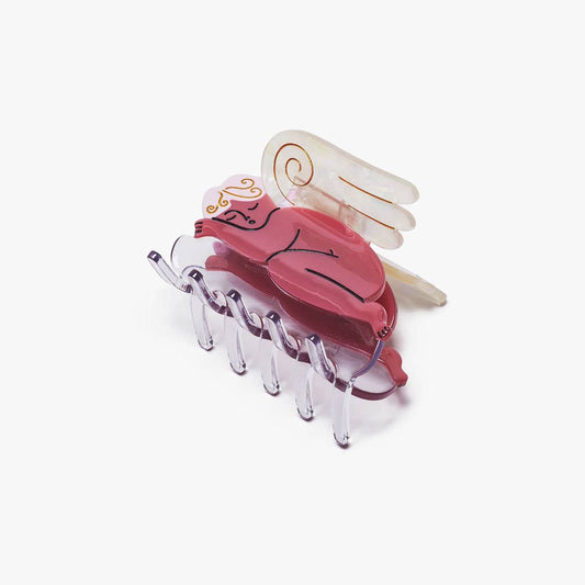 Pink Cherub Angel Hair Claw