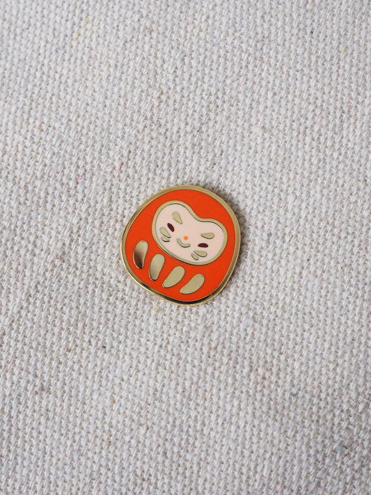 Daruma Enamel Pin