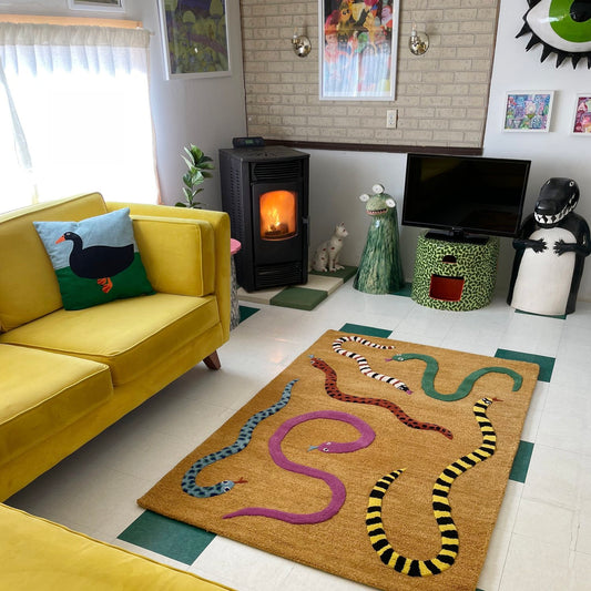 Black Duck at the Park Cushion Cover