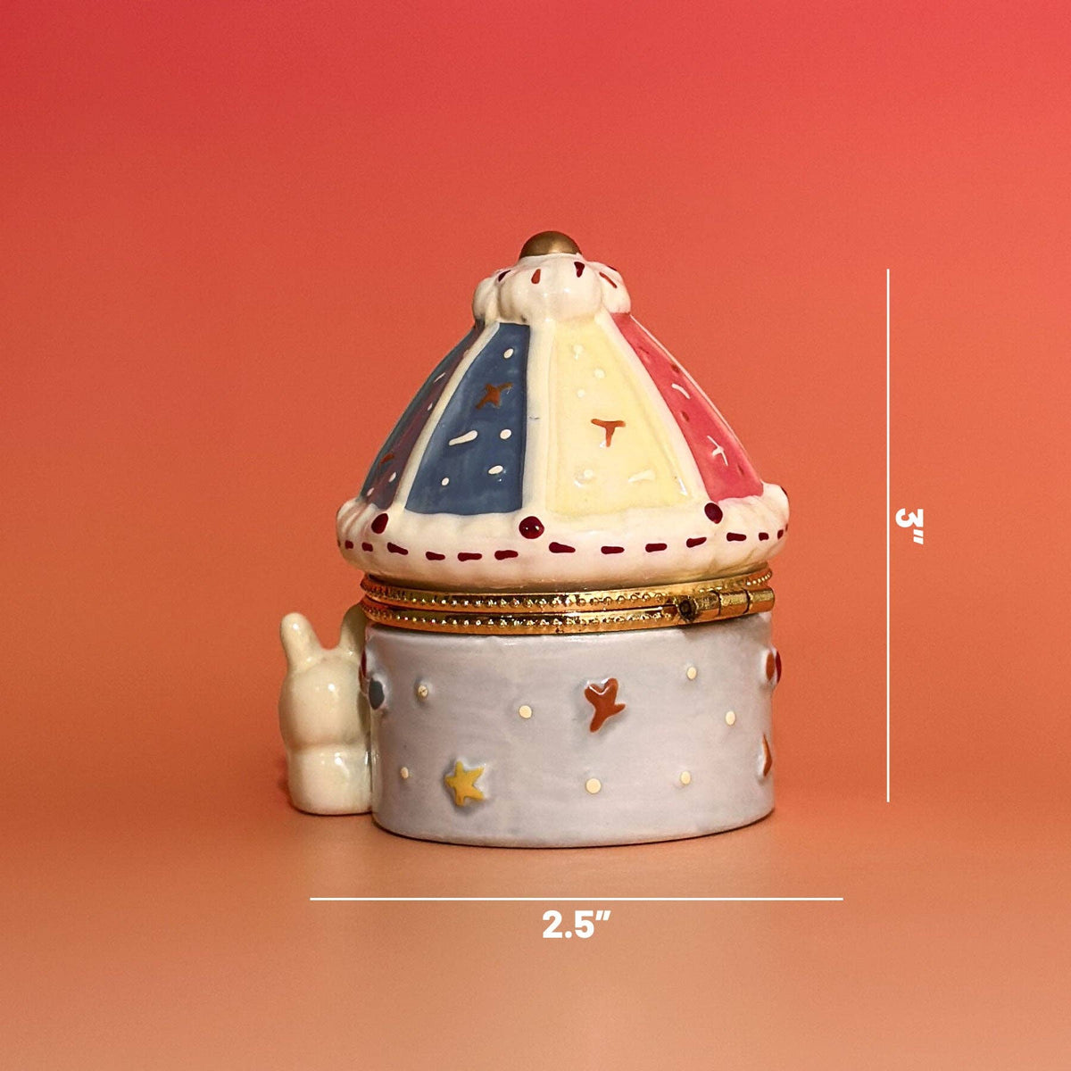 Carousel Bunny Trinket Box