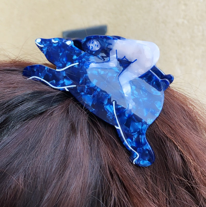 Girl and Bear Hair Claw