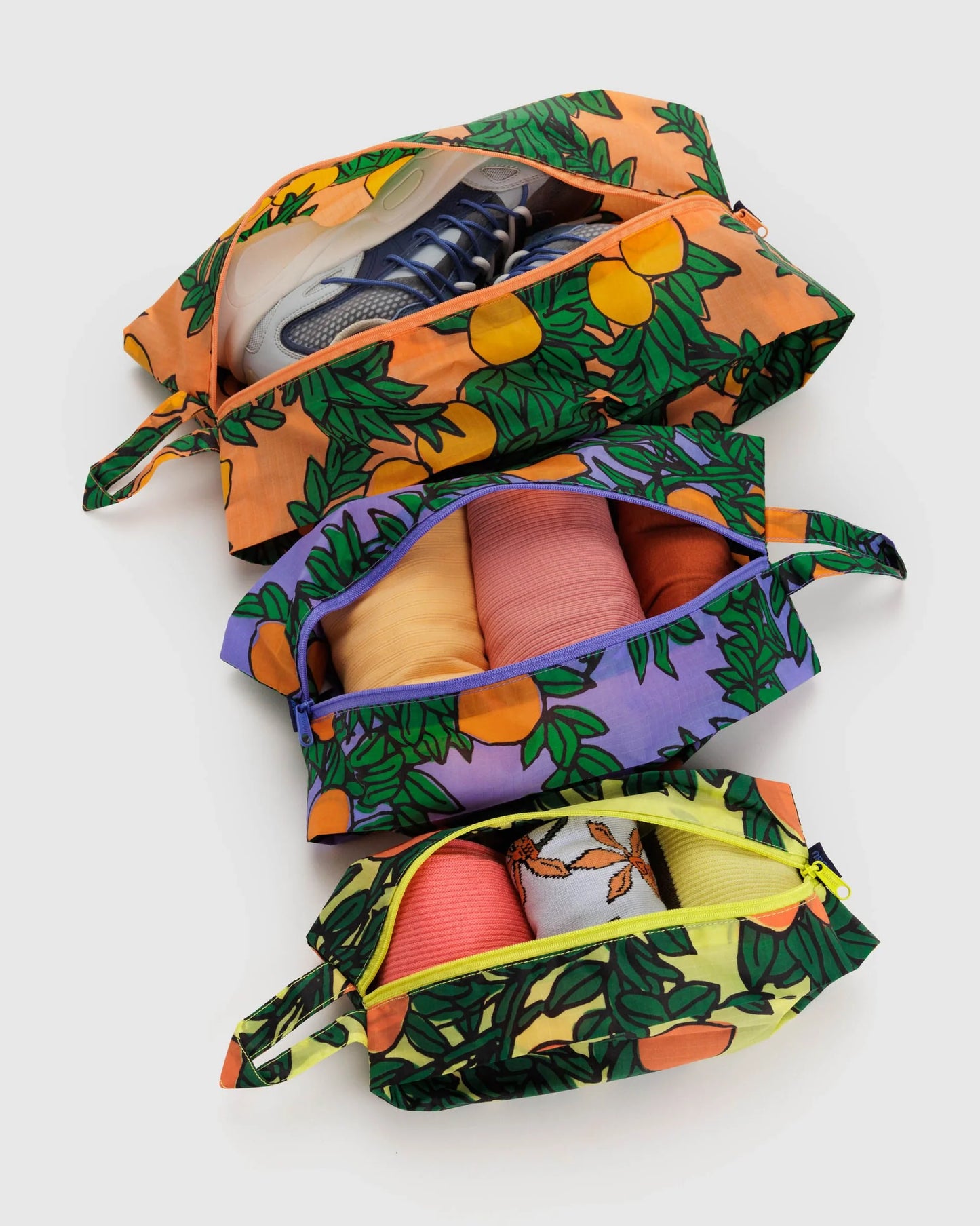 3D Zip Pouches - Orange Tree