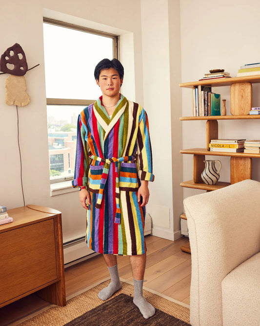 Eucalyptus Stripe Bathrobe