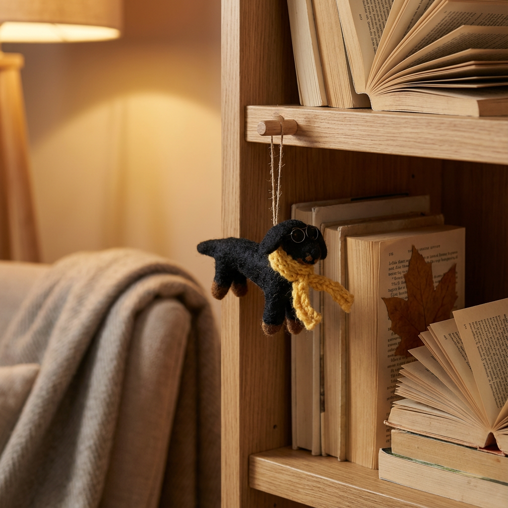 Douglas the Dachshund Felt Decoration