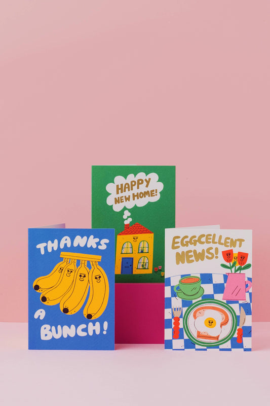 Eggcellent News Card