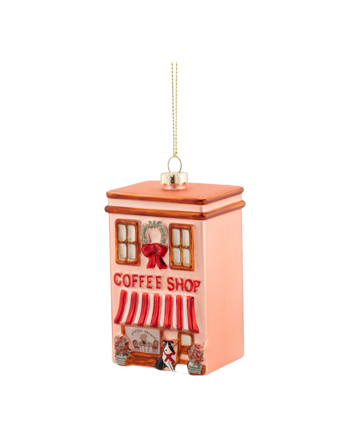 Coffee Shop Shaped Bauble