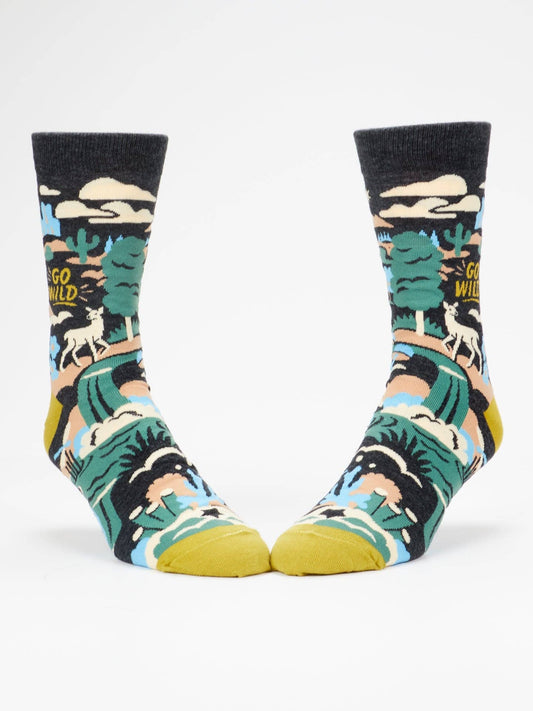 Go Wild Men's Crew Socks