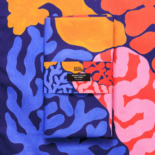 Coral Tea Towel