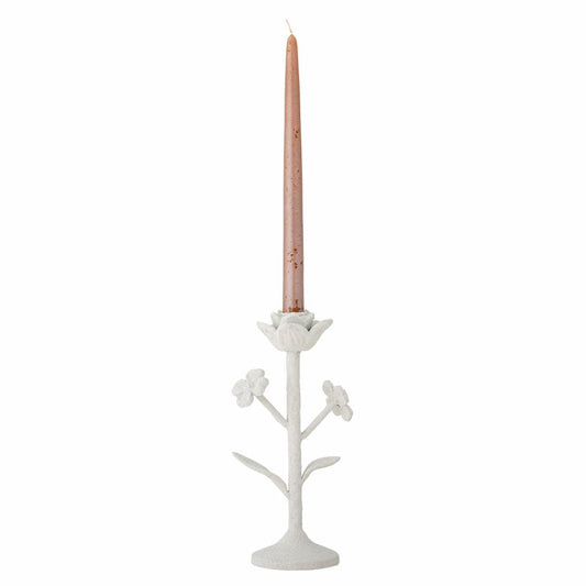 Ranin White Iron Candle Holder