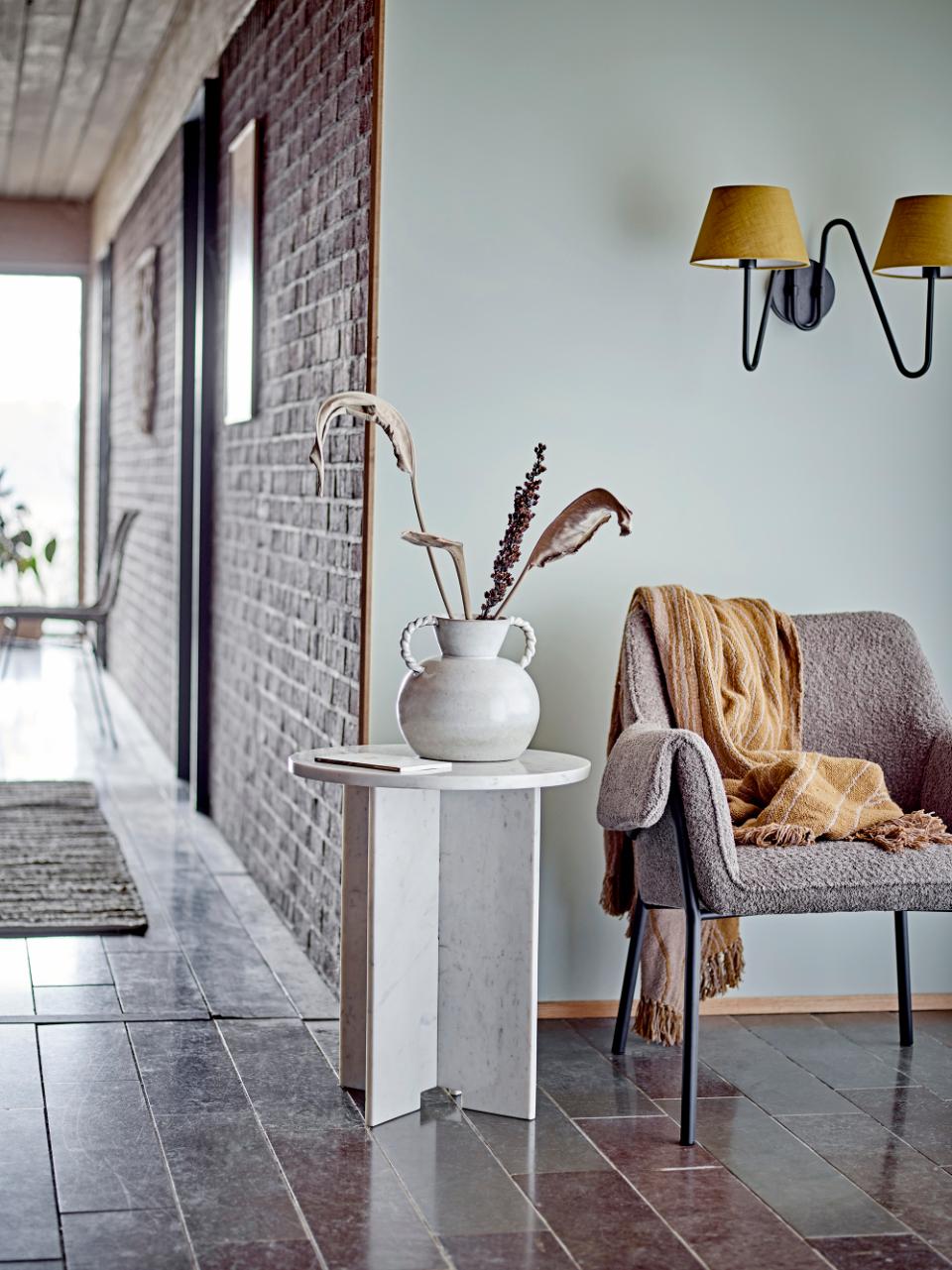 Brown Ginna Throw, Recycled Cotton