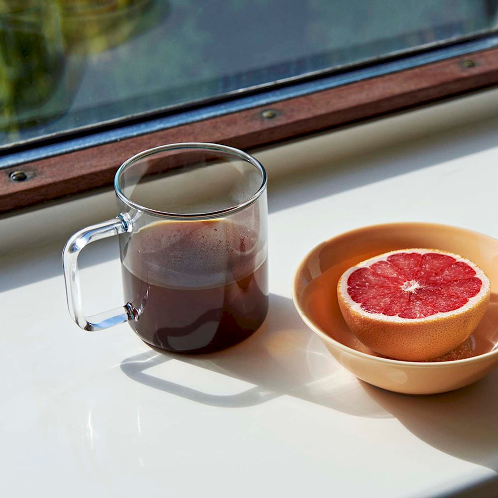 HAY Clear Glass Coffee Mug