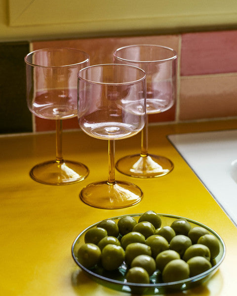 Tint Wine Glasses Pink