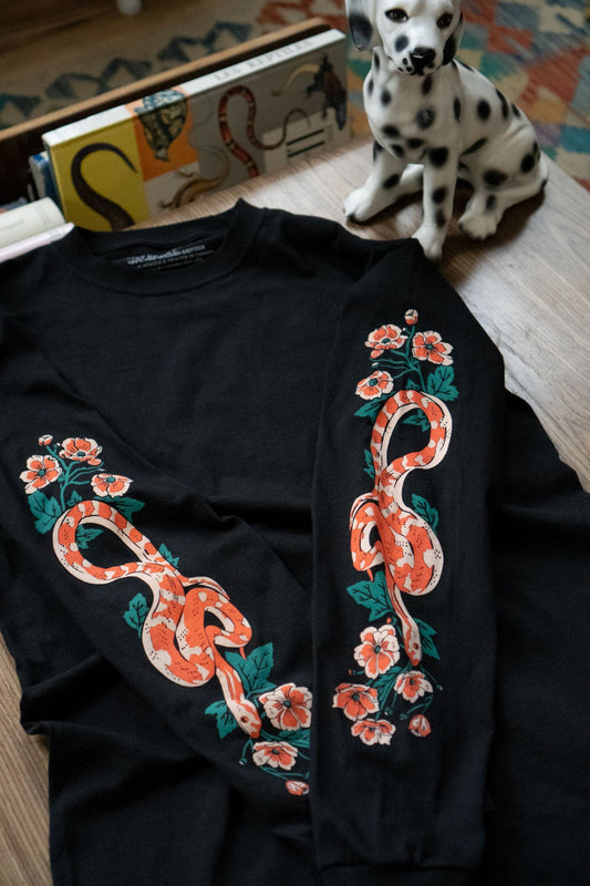 Serpent Long Sleeve Shirt - Black
