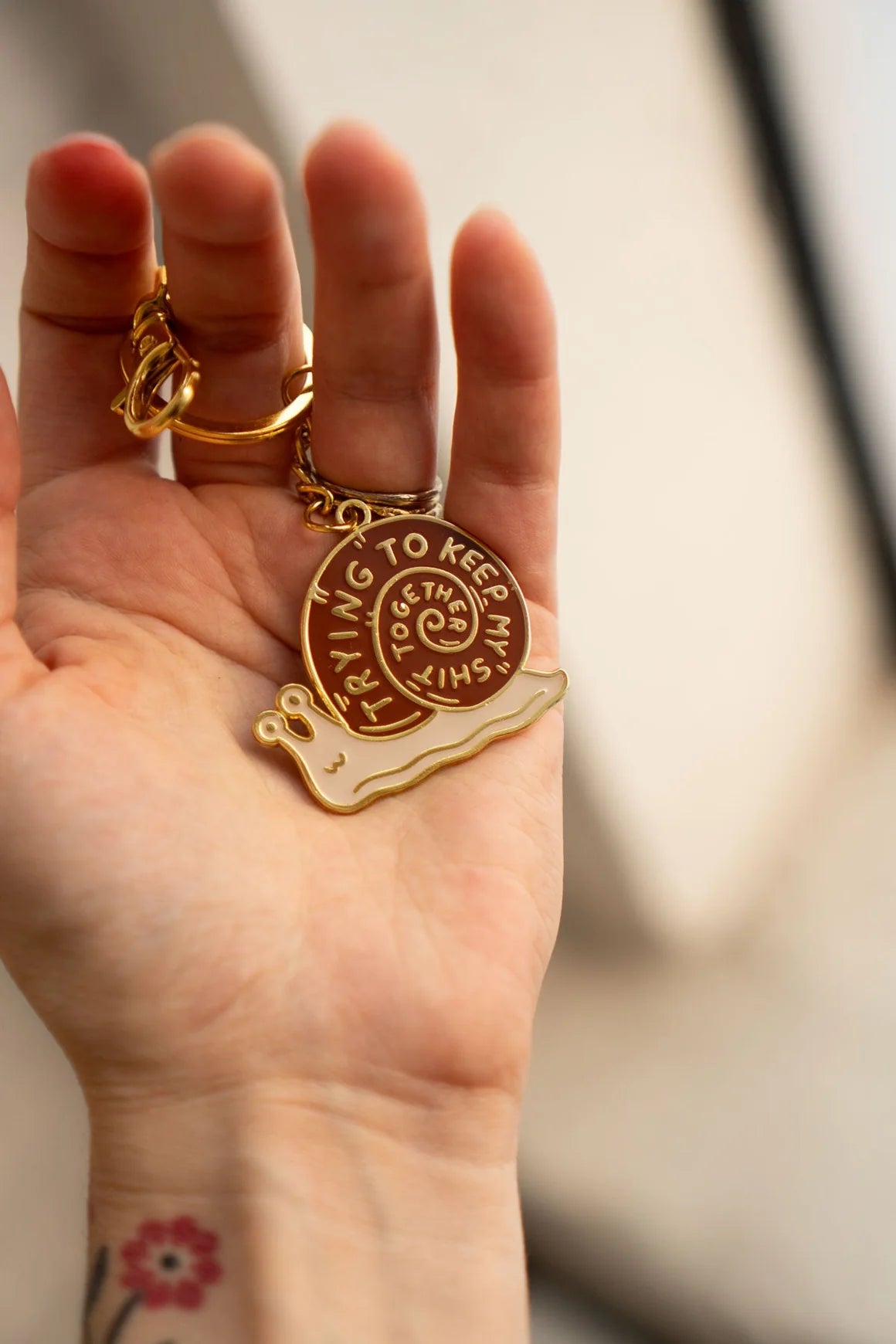 Trying Enamel Keychain