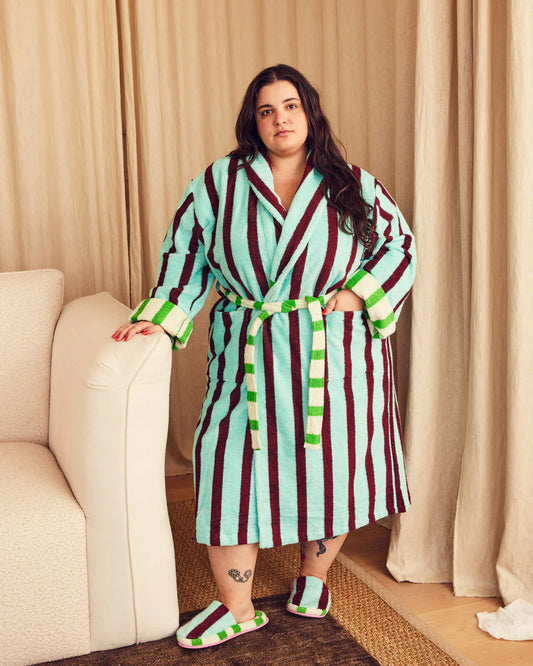 Willow Stripe Bathrobe