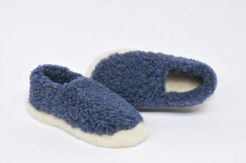 Siberian Slippers - Dark Blue