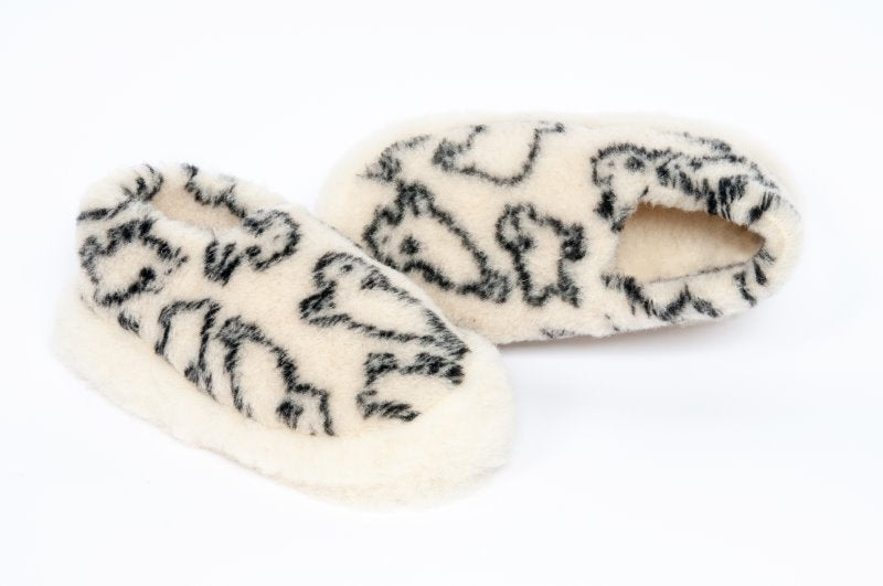 Siberian Slippers - Sheep Print