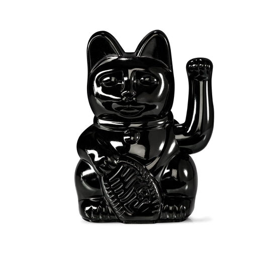 Maneki Neko - Lucky Cat - Glossy Black