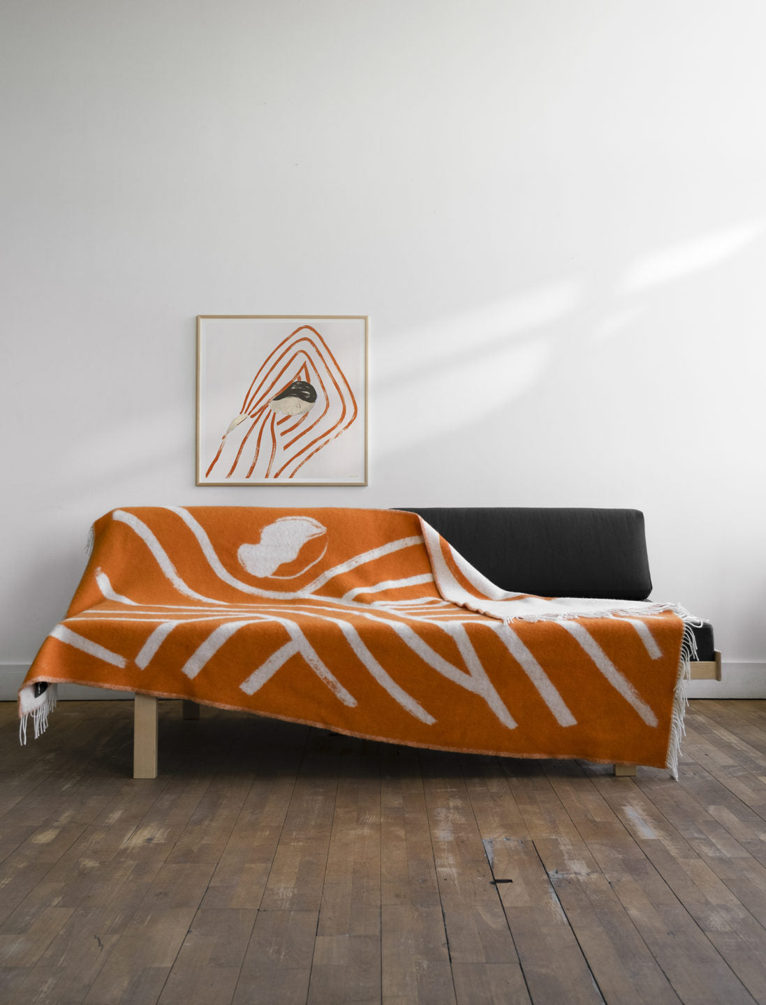 Sofia Lind Wool Blanket - Orange