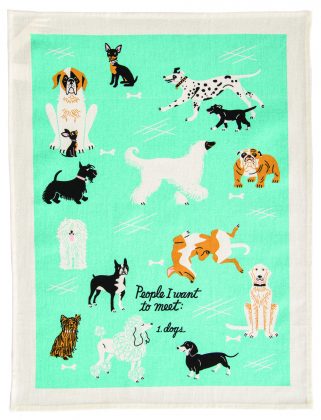 People To Meet: Dogs Dish Towel
