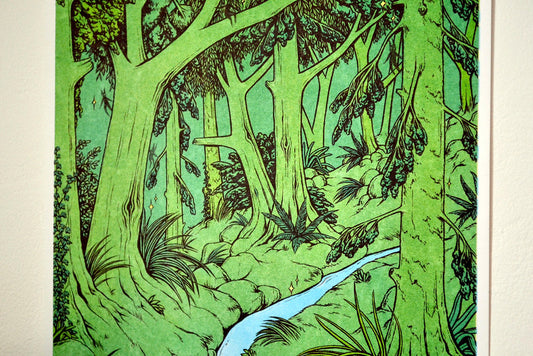 Viridescent Risograph Prints