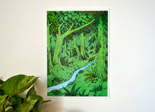 Viridescent Risograph Prints