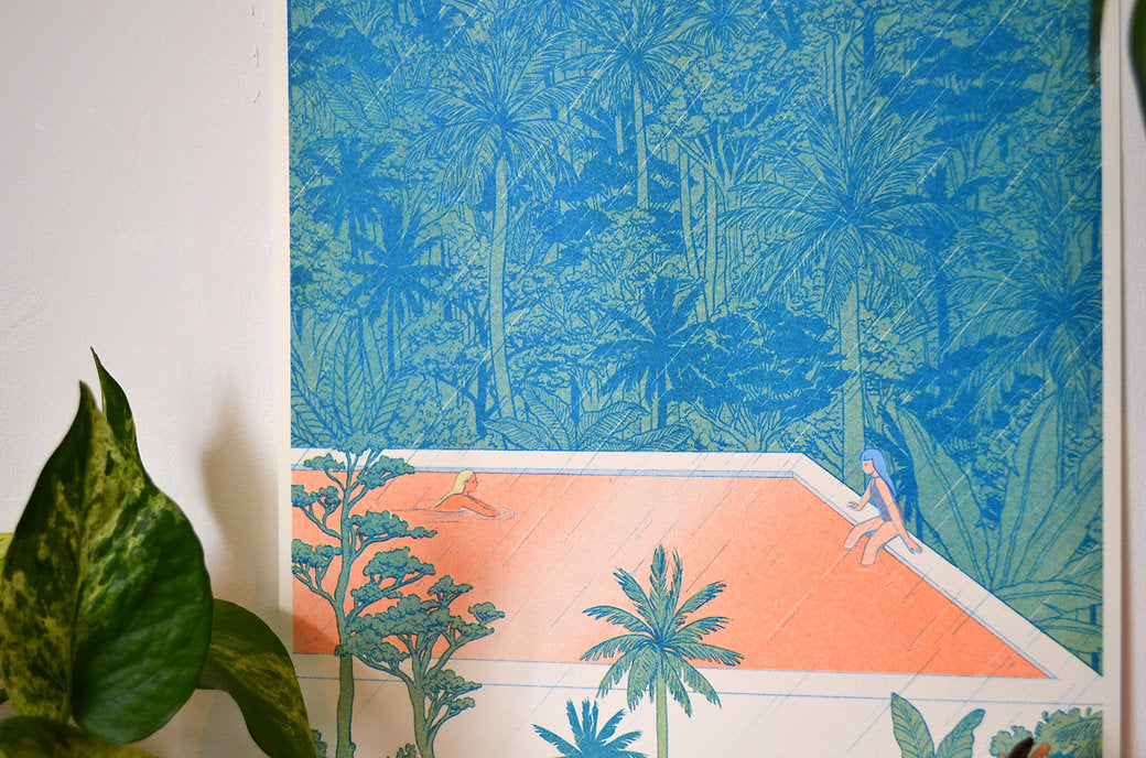 Bali A3 Risograph Print