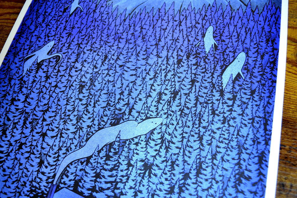 Gloaming Risograph Print