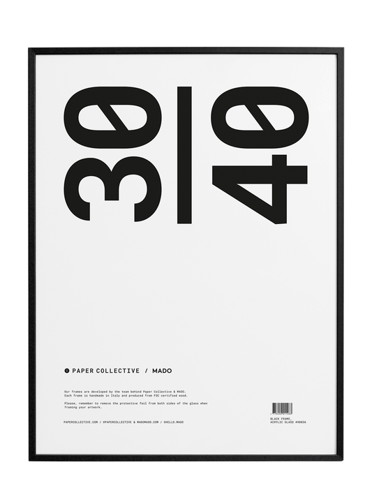 Paper Collective Frame - Black Timber 30x40cm