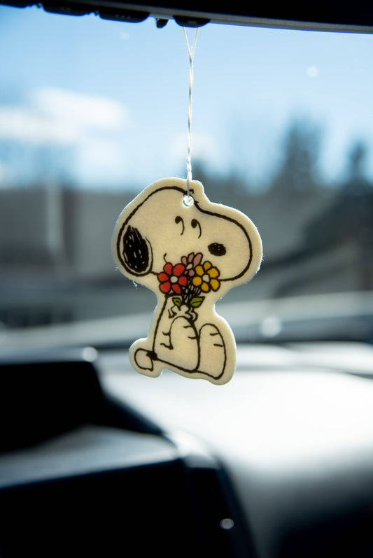Snoopy Flower Bouquet Air Freshener