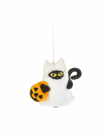 Boo! Cat Felt Decoration