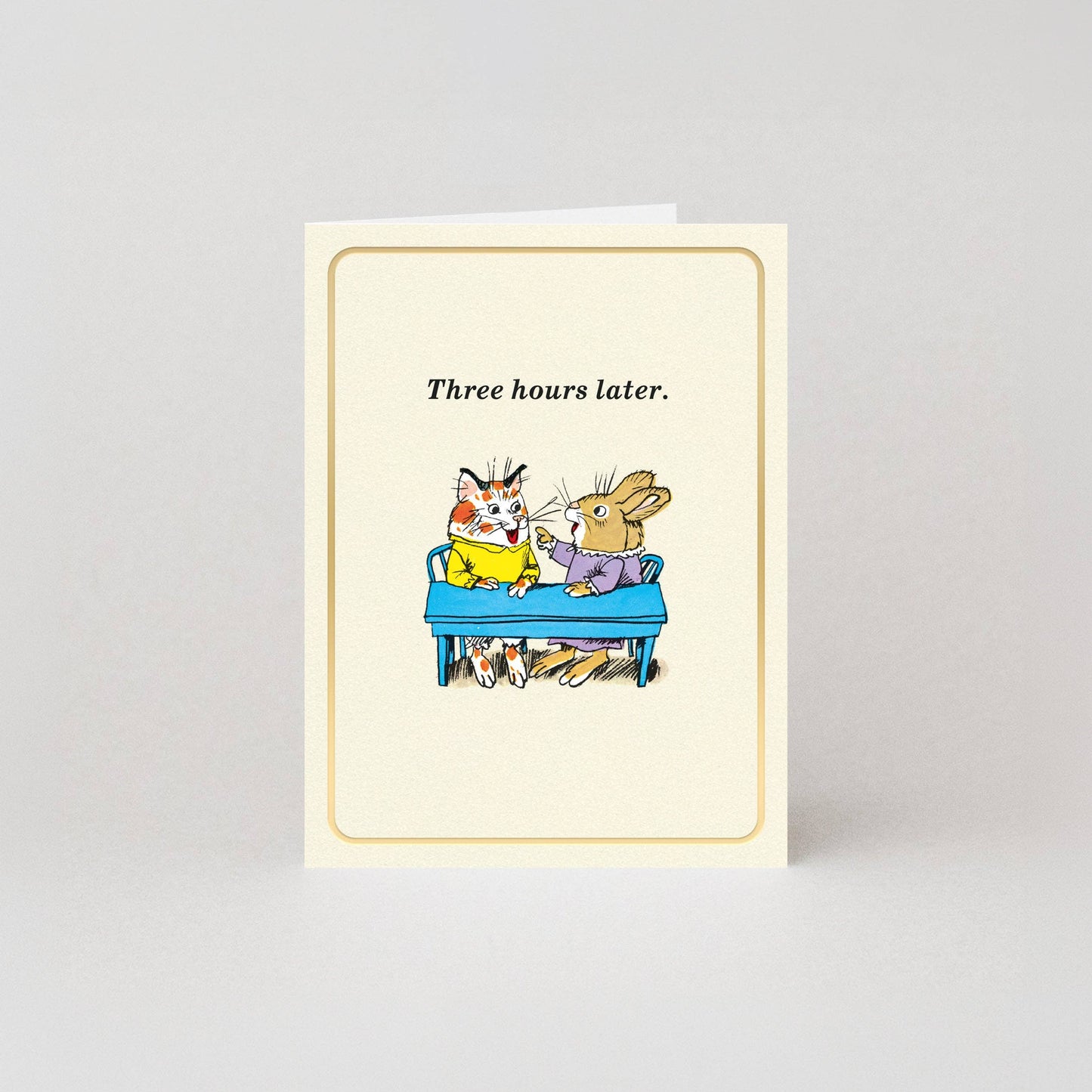 Three Hours Later Richard Scarry Mini Card