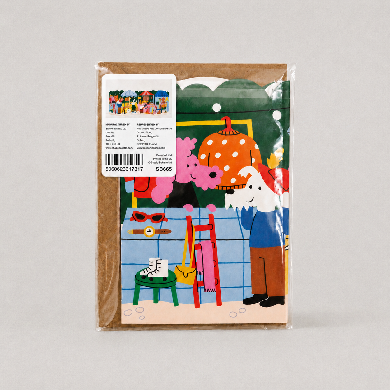 Le Tour Cycling Big Concertina Card by Isa Pirracas