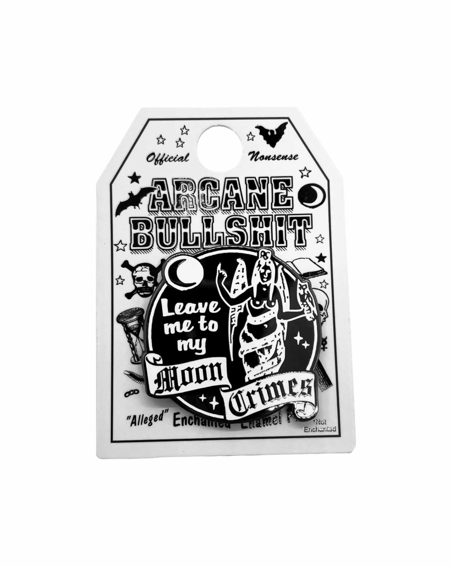 Leave Me to my Moon Crimes Enamel Pin