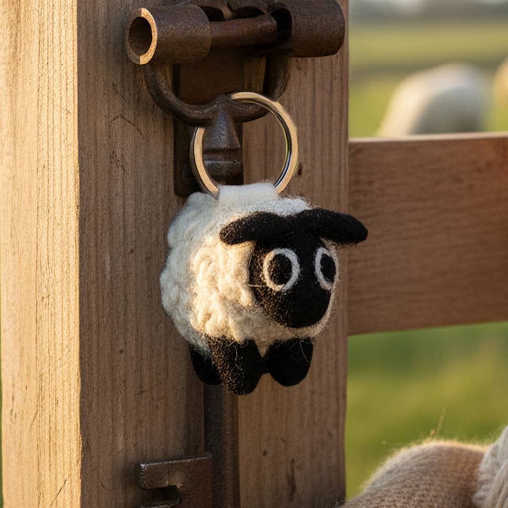 Sheep Felt Keyring