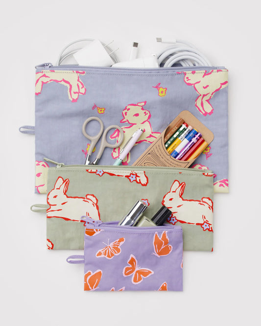 Spring Animals Flat Pouch